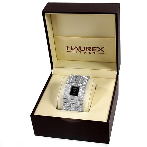 *HAUREX ITALY*GENUINE CRYSTALS WATCH-MADE IN ITALY-xs255dn1